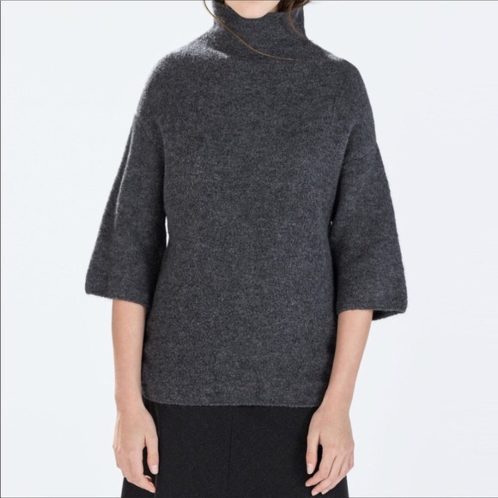 ZARA Italian Yarn Grey Sweater